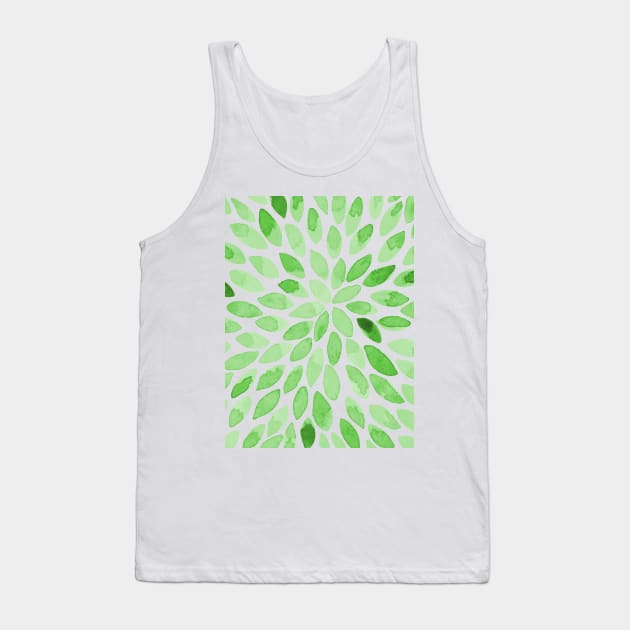 Watercolor brush strokes - green Tank Top by wackapacka